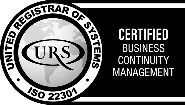 ISO 22301 – certificirani sustav upravljanja kontinuitetom poslovanja (United Registrar of Systems)
